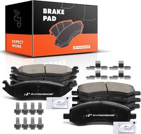 Apbpd-154 A-premium Front And Rear Ceramic Disc Brake Pads Set Compatible With Select