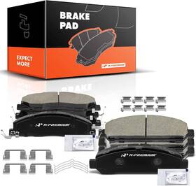 Apbpd-173 A-premium Front And Rear Ceramic Disc Brake Pads Set Compatible With Select