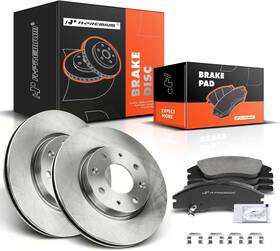 R-31417 A-premium 10.83 Inch 275mm Front Vented Disc Brake Rotors Ceramic Pads