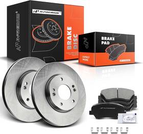 R-31584 A-premium 11.02 Inch 280mm Front Vented Disc Brake Rotors Ceramic Pads