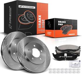 R-5373 A-premium 11.10 Inch 282mm Front Vented Disc Brake Rotors Ceramic Pads