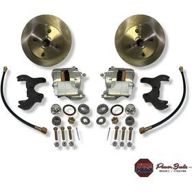 Fmb614 Abs Power Brake 1967-73 Mustang 6 Cylinder Front Disc Conversion Kit 4 Lug/stock Rotors
