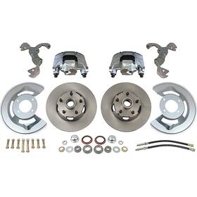Fmb616 Abs Power Brake 1964-69 Mustang Front Single Piston Disc Brakes Smooth Premier Rotors