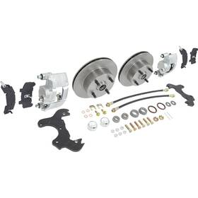Fmb620 Abs Power Brake 1964-66 Mustang Front Disc Kit 6 Cylinder 4 Lug At The Wheel
