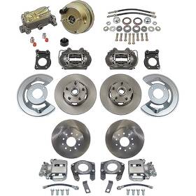 Fmb6582 Abs Power Brake 1970-73 Mustang Front/rear 4-piston Kelsey Hayes Disc Brakes