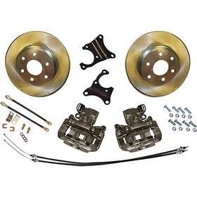 Pb10119a Abs Power Brake 1960-70 Gm Truck 10/12 Bolt Rear End Disc Brakes Set With 6 Lug 12 Inch Plain