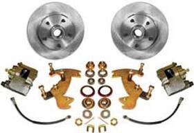 Pb10211a Abs Power Brake 1947-59 Gm Truck Front Bolt-on Disc System With 12 Inch Plain Rotors And 5 X