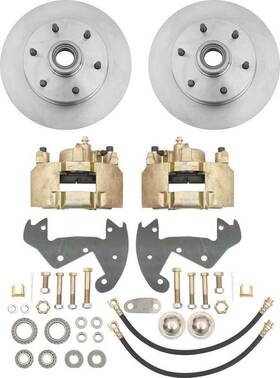 Pb10212a Abs Power Brake 1947-59 Gm Truck Front Bolt-on Disc System With 12 Inch Plain Rotors And 6 X