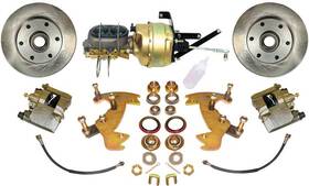 Pb10218a Abs Power Brake 1955-59 Gm Truck Front System With 12 Inch Plain Rotors And 6 X 5-1/2