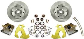 Pb10312a Abs Power Brake 1960-70 Gm Truck Front Bolt-on Disc System With 12 Inch Plain Rotors And 6 X
