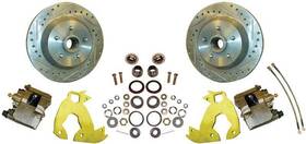 Pb10312b Abs Power Brake 1960-70 Gm Truck Front Bolt-on Disc System With 12 Inch Drilled Rotors And 6 X