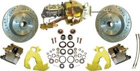 Pb10315b Abs Power Brake 1960-70 Gm Truck Front Set With 12 Inch Drilled/slotted Rotors And 6 X