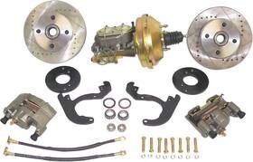 Pb62633 Abs Power Brake 1962-63 Chevy Il/nova 4 Lug Bolt-on Front Disc System With Booster And