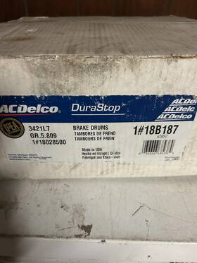 3421l7 Acdelco Durastop Brake Drum Cast Iron Rear Made In Usa Direct Fit