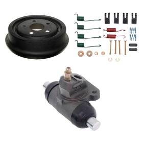 Bndl-934839 Acdelco For Pontiac Sunfire 2001-2002 3-pc Silver Brake Drum Kit