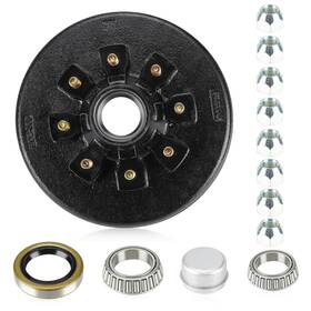 Aebrd007-q1 Aeagle 12 Inch X 2 Brake Drum Kit 8 On 6.5 Bolt Circle Kits For 7k 7 000lbs
