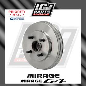 97889 Aftermarket Products New Rear Brake Drum For 2017-2024 Mitsubishi Mirage Hatch And Sedan