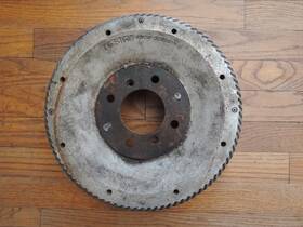 10120-22.100.01 Alfa Romeo 101 Giulia Used Original 3 Shoe Finned Aluminum Brake Drum Rt Front