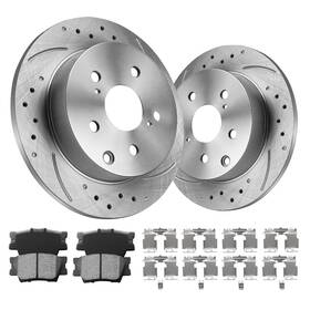 D1212-8332 Anpulsero Fiwriluvx 31443 Rear Brake Pads And Rotors 2006-2018 Rav4/2010-2012 Hs250h