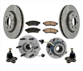 164191 Apm Front Wheel Bearing Hub Disc Brake Rotors Pads Chevrolet Uplander 06-09