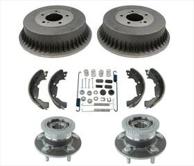164405 Apm Ap New Rear Drums Brake Shoes Hub Bearings Spring Kit Fits Nissan Quest 97-02 6p