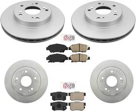 164809 Apm Front And Rear Disc Rotors Ceramic Brake Pads Fits Honda Crz Cr-z 2011-2015