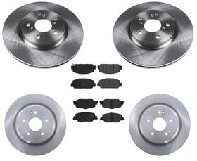 189594 Apm Front And Rear Disc Brake Rotors Ceramic Pads Fits 2017-2021 Honda Crv Cr-v