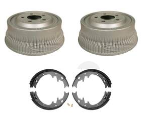 190257 Apm 10 Inch Rear Brake Drums Shoes Fits 1978-1984 Dodge B100 B150 Only