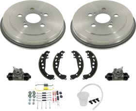 205481 Apm Rear Drums Brake Shoes Wheel Cylinders Hardware Fits Toyota Prius 2004-2009