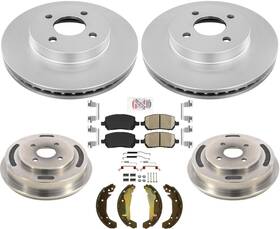 205906 Apm Rotors Brake Pads Drums Shoes Spring Kit Fits Chevrolet Cobalt 2.2l 09-10 4 Bolt