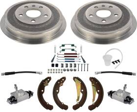 209617 Apm Rear Brake Drums Shoes Hardware Fits Volkswagen Jetta 2.0l 2.5l 2011-2012