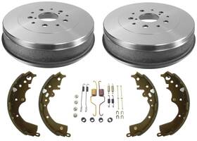 213510 Apm Rear Brake Drums Shoes Fits 2005-2015 Toyota Tacoma 5 Lug Wheel Drive