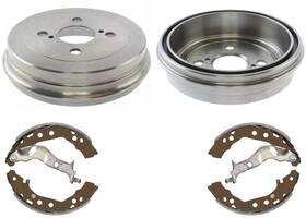 227870 Apm Rear Brake Drums Shoes Fits Scion Iq 2012 2013 2014 2015 1.3l Gas Eng