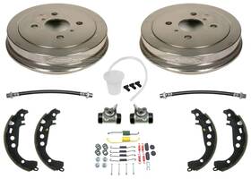 230358 Apm Rear Brake Drums Shoes Hardware Wheel Cylinders Fits Toyota Prius 2001-03