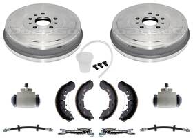 231856 Apm Rear Brake Drums Shoes Wheel Cylinders Hoses Fits Ram Promaster City 14-22