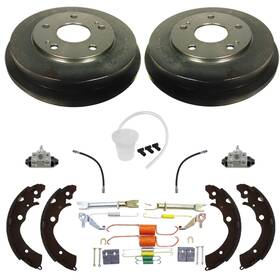 233201 Apm Rear Brake Drums Shoes Springs Cylin Fits Honda Accord 03-07 2.4l Dx Lx