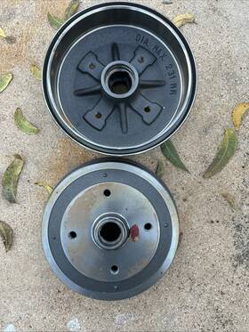 24.0223-0002.1 Ate 2 Brake Drums For Vw Beetle Carocha Coccinelle 111405615d