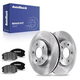 Rscd65150-65150-1264-2-4 Auto Shack Front Brake Rotors And Ceramic Pads Kit 11.65ftft For Equinox Vue Captiva