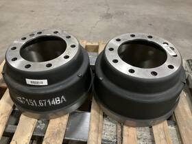 151-6714ba-2 Automann 2 151.6714ba Brake Drums 16-1/2 Inch X7 10 Bolt 3757x 3757 4c4z1126ga