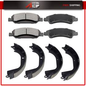Au835980py01 Autopuppy For 09-13 Chevrolet Silverado 1500 Front And Rear Brake Ceramic Pad Shoe Kit