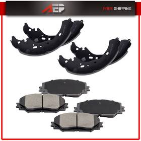 Au835984py01 Autopuppy Premium Front And Rear Ceramic Brake Pads Shoes Kit For Toyota Corolla 09-18