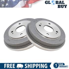Bra75100 Autospartoutlet New Rear Brake Drums Left And Right Pair Set Of 2 For 1990-2002 Honda Accord