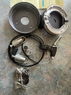 Azusa Az-2530 Brand New Drum Brake Assembly With Cable And Hand