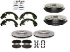 B631024 Webco Xterra Nissan Frontier Ceramic Pads Rotor Drum Shoes Spring