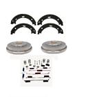 B747117 Webco Focus Rear Brake Shoes Drums With Wheel Bearings Hardware