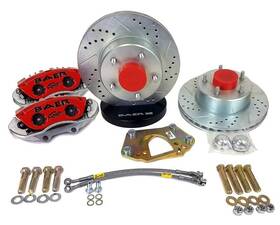 4301550r Baer Brake Systems 1967-69 Camaro/firebird 1968-74 Nova Front Disc Set Red