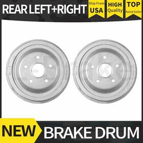 Aceszfz20250912-781 Bendix 2pcs Rear 10 X 2 Inch Brake Drum Kit Pair For 1966-1971 Ford Ranchero Mustang