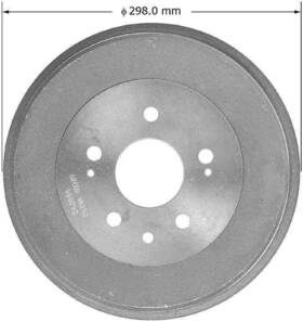 Pdr0424 Bendix Brake Drum Fits 79-83 Toyota Pickup