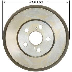 Pdr0828 Bendix Brake Drum Cast Iron 9.00 Inch Diameter 5 Lug Holes
