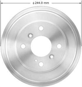 Pdr0841 Bendix Brake Drum-premium Fits 2011 Ford Fiesta
